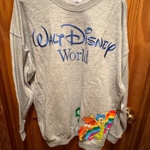 NEW Disney Parks Walt Disney World Inside Out Park Logo Pullover - Adult X-Large